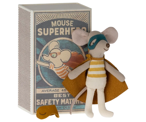 MAILEG - SOURIS SUPER HEROS