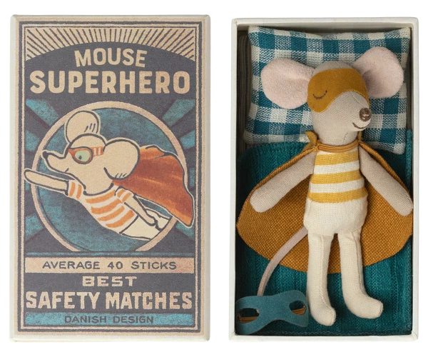 MAILEG - SOURIS SUPER HEROS