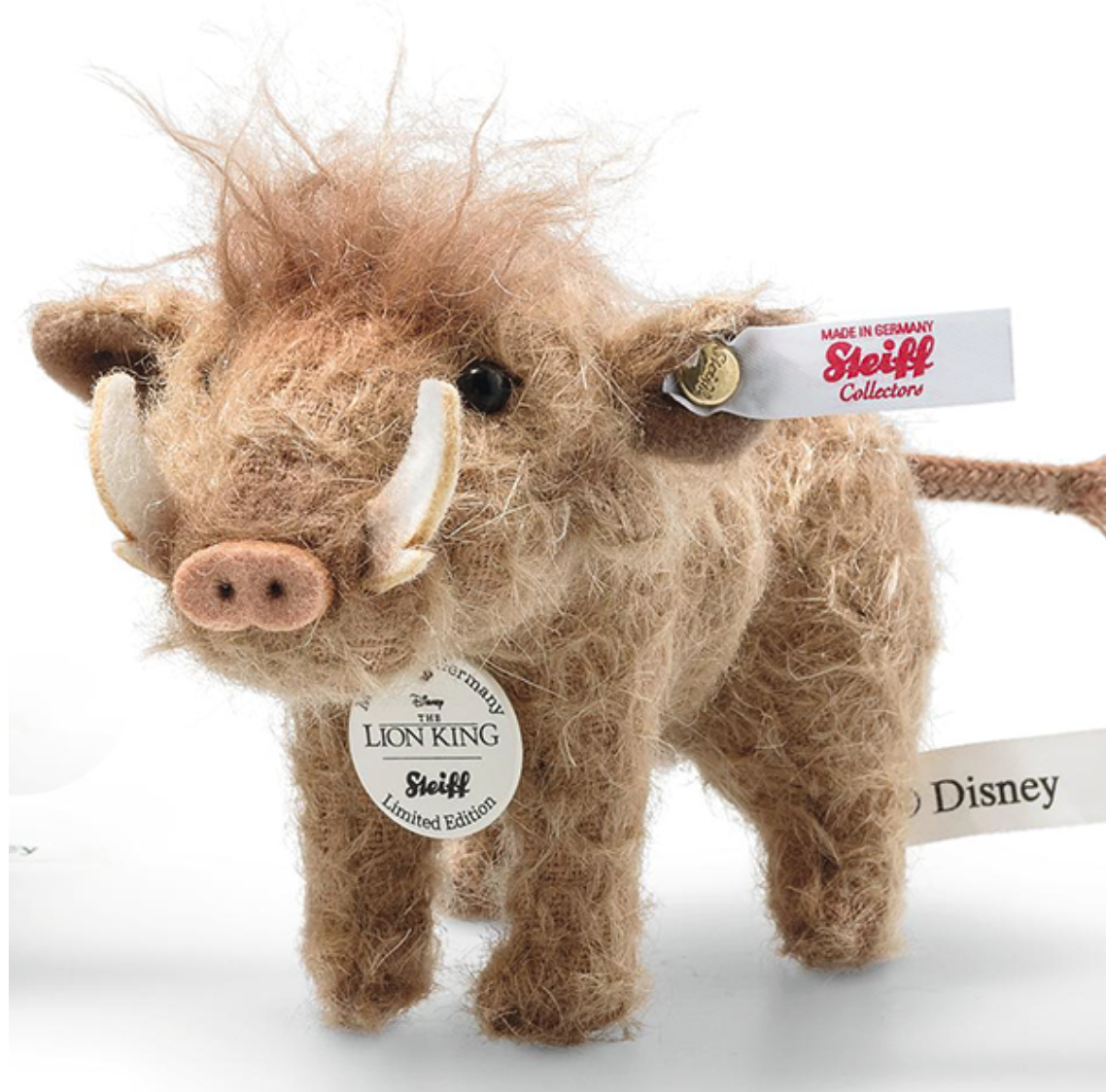 Steiff Peluche collector Pumbaa, Le Roi Lion