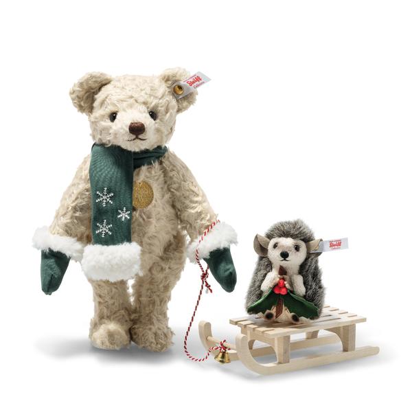 STEIFF - OURS TEDDY AVEC HERISSON