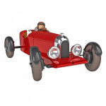 LES VOITURES DE TINTIN - L'AMILCAR ROUGE DES SOVIETS