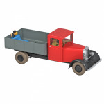 LES VOITURES DE TINTIN - LE CAMION ROUGE LOTUS BLEU