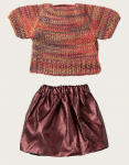 MAILEG - BLOUSE TRICOTEE ET JUPE, MAMAN SOURIS