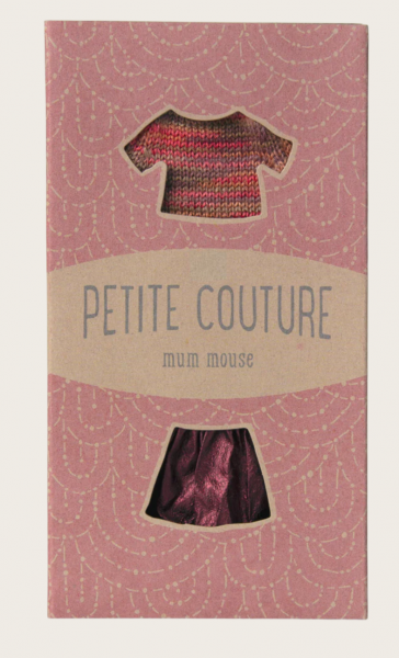 MAILEG - BLOUSE TRICOTEE ET JUPE, MAMAN SOURIS
