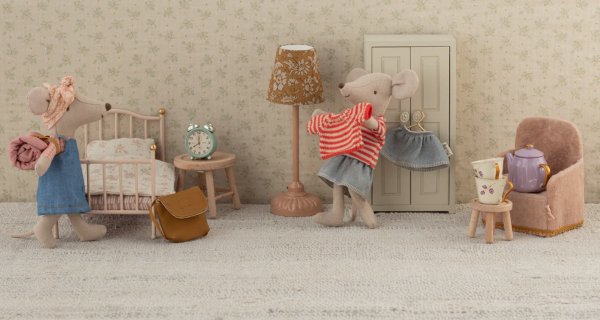 MAILEG - PULL TRICOT ET JUPE, GRANDE SOEUR SOURIS