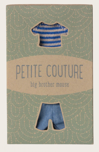 MAILEG - PULL TRICOT ET PANTALON, GRAND FRERE SOURIS