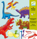 6 PANTINS A COLORIER - DINOSAURE