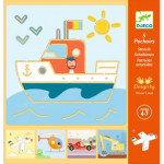 5 POCHOIRS - TRANSPORTS & CO