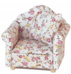 FAUTEUIL TISSUS FLEURS