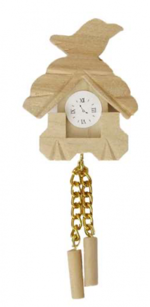 HORLOGE MURALE BOIS NATUREL