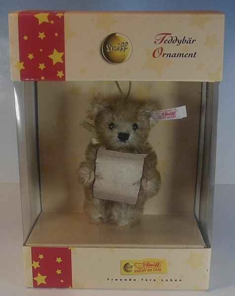 STEIFF - PETIT TEDDY AVEC PARCHEMIN - 2005