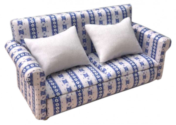 CANAPE TISSUS BLEU